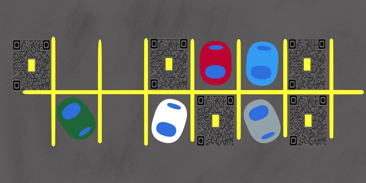 Parking lot QR codes for contactless payment and information