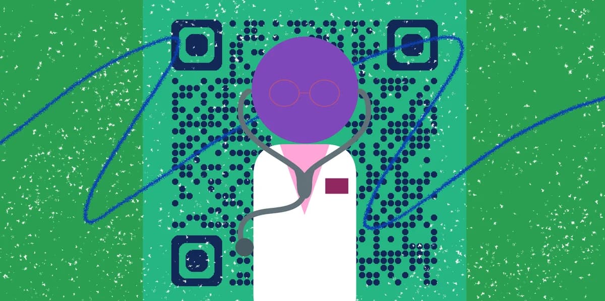 QR code generator for medical record access