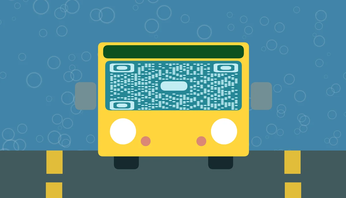 QR codes for public transport timetables and schedules