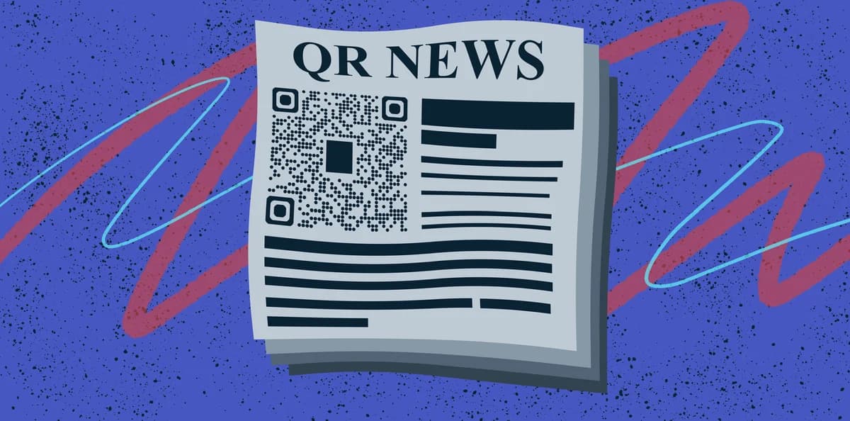 News article QR codes for digital media sharing