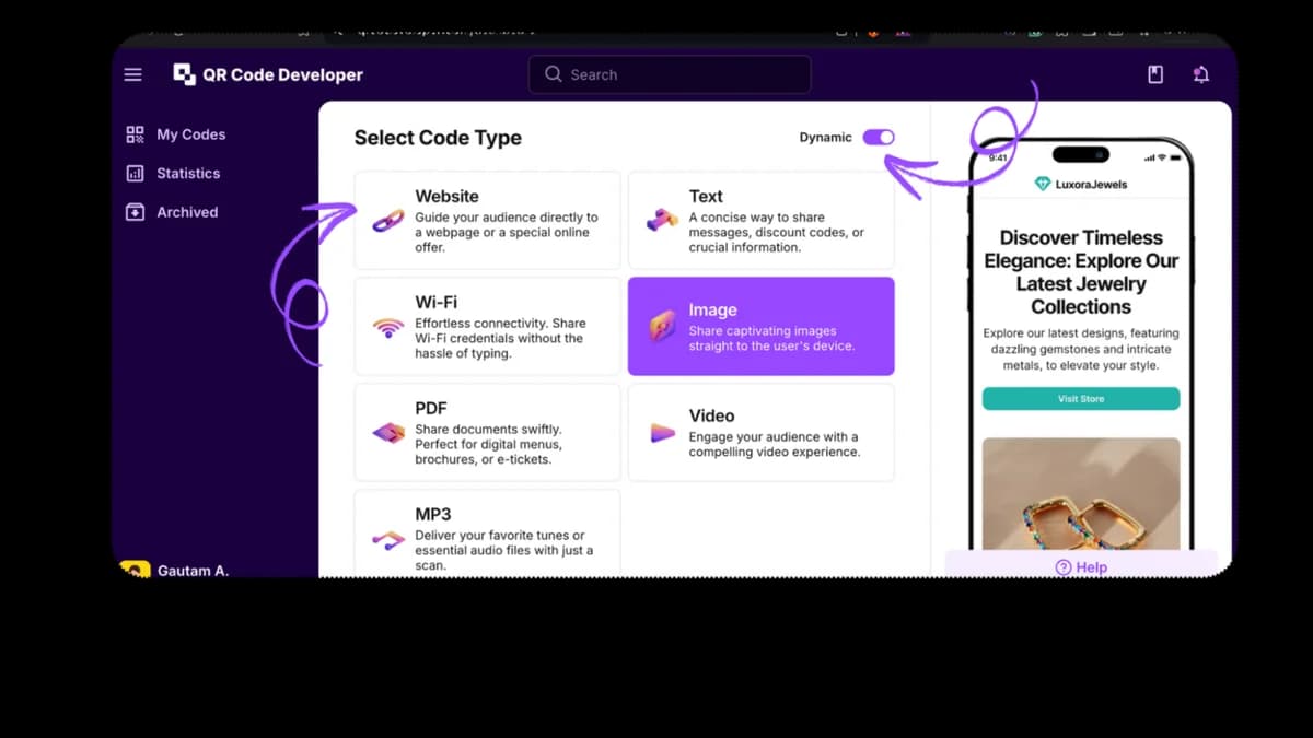 qr-code-website-select