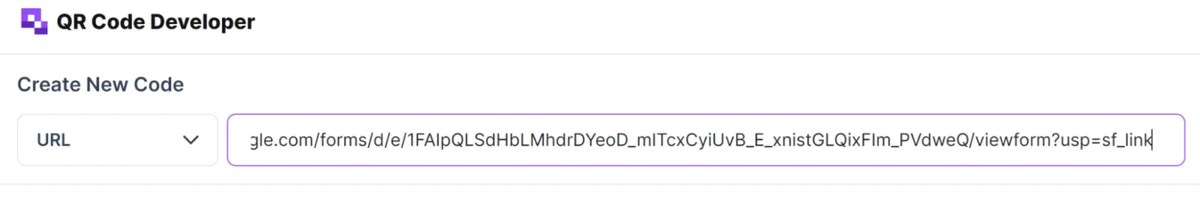 qrCode paste url